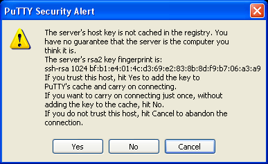 host key verification