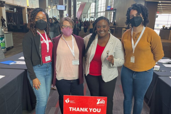 From left: Abriana Stewart-Height, Dr. Julee Farley, Chanda Jefferson and Dr. Aja Carter