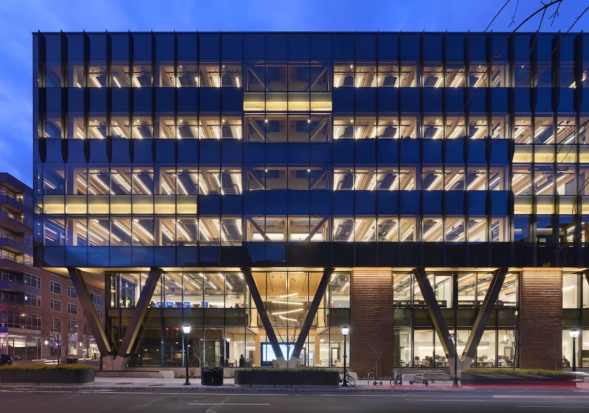 Amy Gutmann Hall, the home of AI and data science at Penn